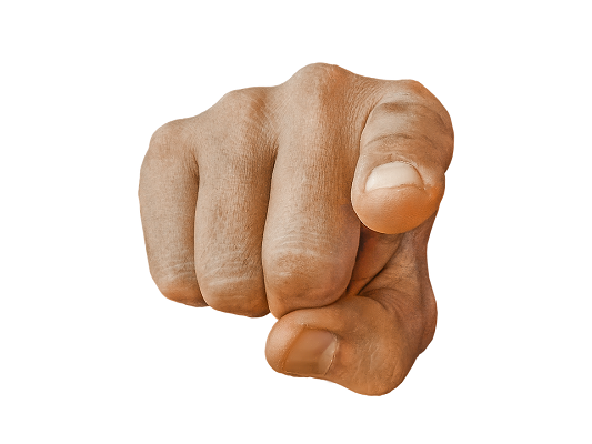 Pointing finger