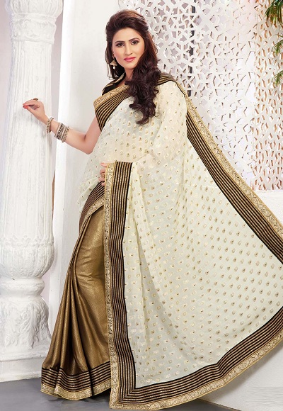 white and gold