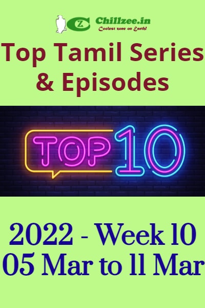 2022 Week 10 - Top Chillzee Tamil Series and Episodes - Mar 05 to Mar 11