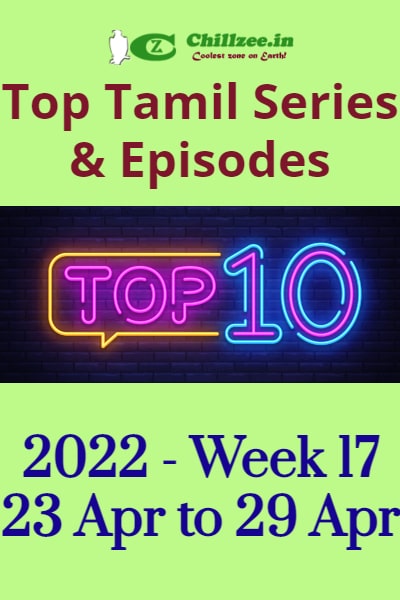 2022 Week 17 - Top Chillzee Tamil Series and Episodes - Apr 23 to Apr 29