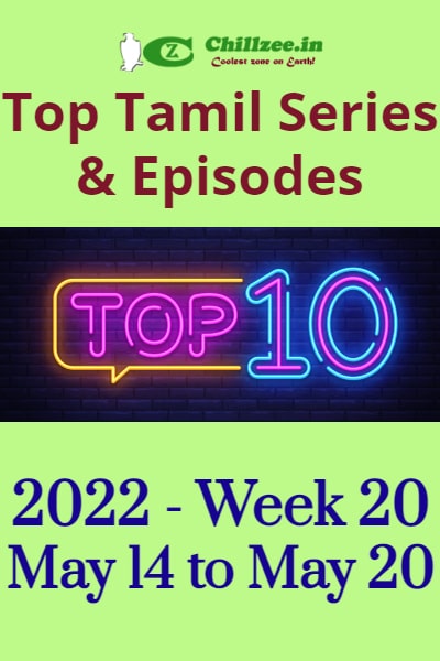 2022 Week 20 - Top Chillzee Tamil Series and Episodes - May 14 to May 20