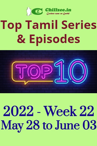 2022 Week 22 - Top Chillzee Tamil Series and Episodes - May 28 to Jun 03