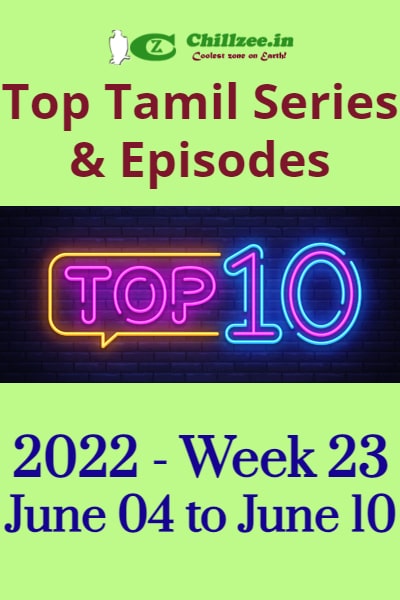 2022 Week 23 - Top Chillzee Tamil Series and Episodes - Jun 04 to Jun 10