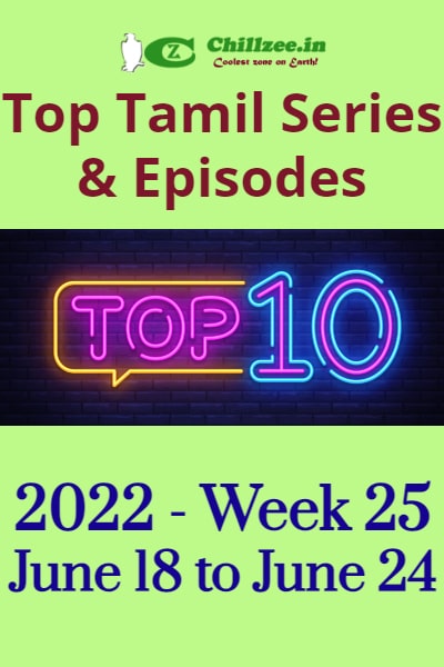 2022 Week 25 - Top Chillzee Tamil Series and Episodes - Jun 18 to Jun 24