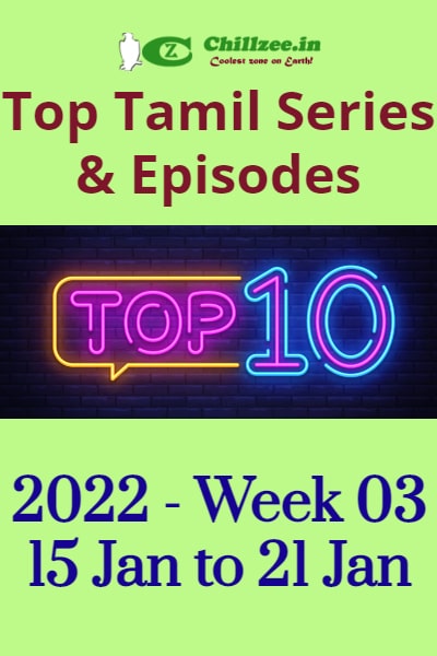 2022 Week 03 - Top Chillzee Tamil Series and Episodes - Jan 15 to Jan 21