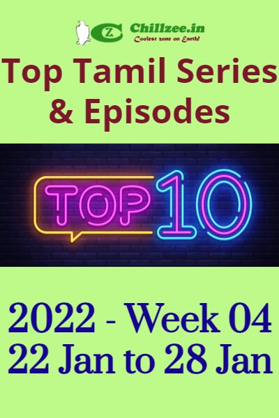 2022 Week 04 - Top Chillzee Tamil Series and Episodes - Jan 15 to Jan 21