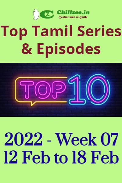 2022 Week 07 - Top Chillzee Tamil Series and Episodes - Feb 12 to Feb 18