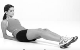 Half seated leg circle Half seated leg circle
