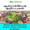 Plant proteins are lower than chicken protein
