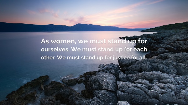 Women stand up